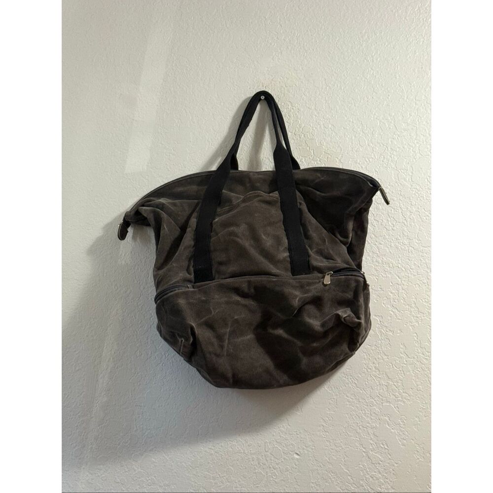 Lo & Sons Catalina Deluxe Twill Canvas Dark Gray Weekender Duffle Tote Bag